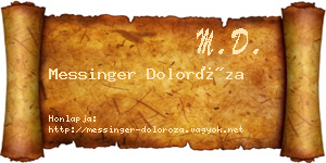 Messinger Doloróza névjegykártya